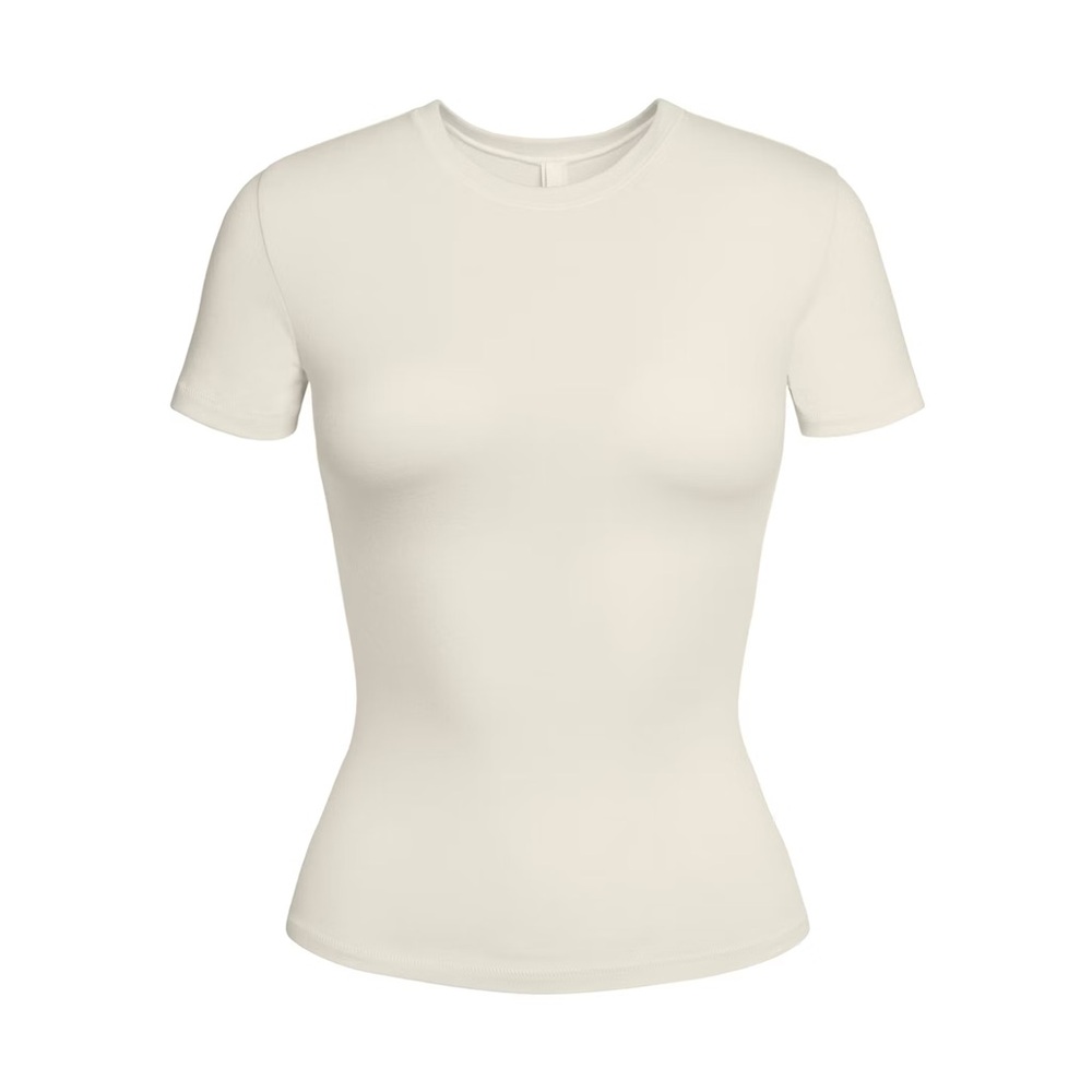 SKIMS Cream Short Sleeve Women's Tee